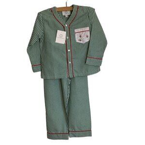 NWT The Proper Peony Candy Cane Lounge Set size 4T‎